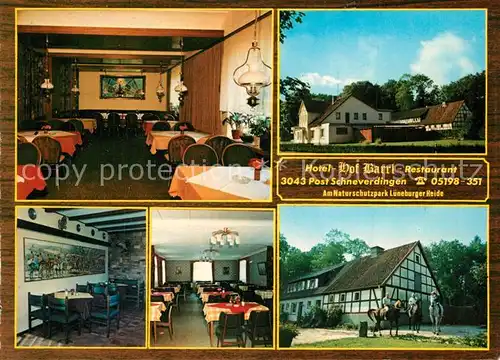 AK / Ansichtskarte Schneverdingen Hotel Hof Barrl Restaurant Gaststube Reiter Schneverdingen