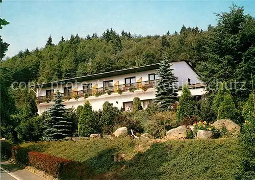 AK / Ansichtskarte Holzhausen_Huenstein Waldhotel Am Schwimmbad Holzhausen_Huenstein