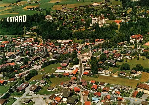 AK / Ansichtskarte Gstaad Fliegeraufnahme Gstaad