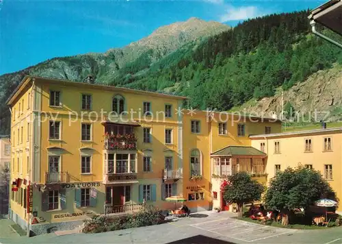 AK / Ansichtskarte Zernez_GR Hotel Baer und Post im Engadin Schweizer Nationalpark Zernez_GR