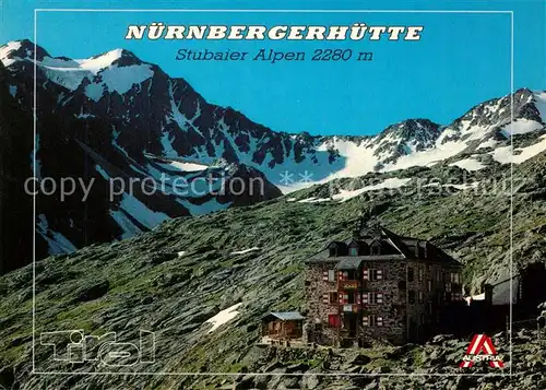 AK / Ansichtskarte Nuernbergerhuette Stubaier Alpen Nuernbergerhuette