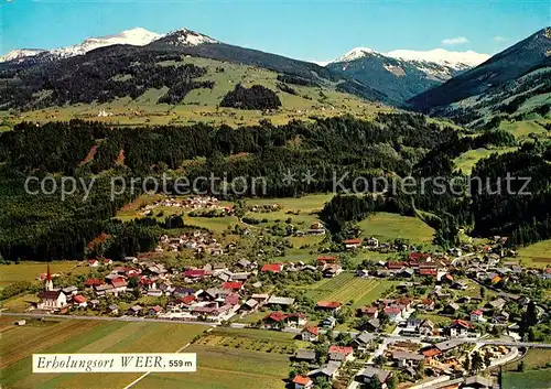 AK / Ansichtskarte Weer Fliegeraufnahme mit Weerberg und Gilfert Weer