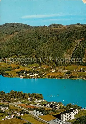 AK / Ansichtskarte Tschoeran_Bodensdorf Fliegeraufnahme am Ossichaersee Tschoeran Bodensdorf