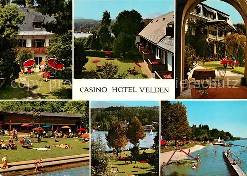 AK / Ansichtskarte Velden_Woerthersee Casino Hotel Velden Strand  Velden Woerthersee