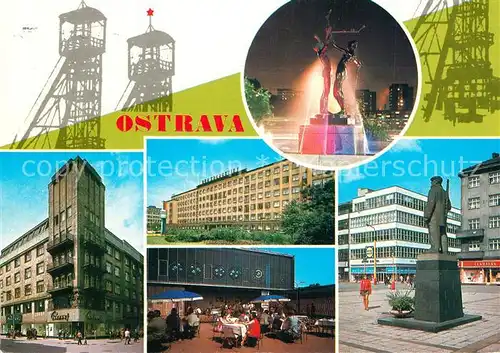 AK / Ansichtskarte Ostrava Brunnen Denkmal  Ostrava