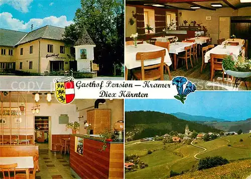 AK / Ansichtskarte Diex Gasthaus Pension Kramer Diex