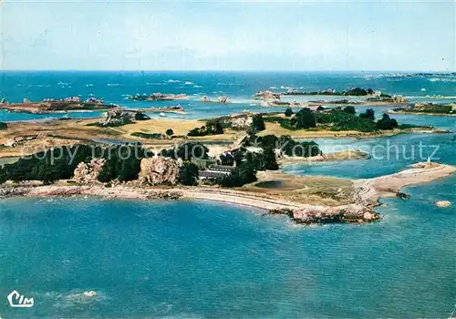 AK / Ansichtskarte Port_Blanc Fliegeraufnahme Ile St Gildas Port_Blanc