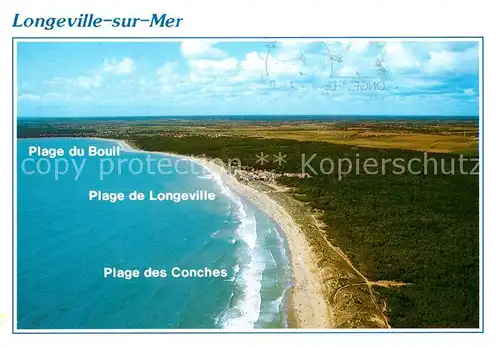 AK / Ansichtskarte Longeville sur Mer Fliegeraufnahme Straende Longeville sur Mer