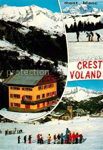 AK / Ansichtskarte Crest Voland Mont Blanc Skigebiet Chalet Les Pieux Crest Voland