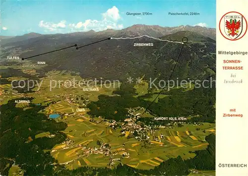 AK / Ansichtskarte Innsbruck Sonnenterrasse Erholungsgebiet Mittelgebirge Innsbruck