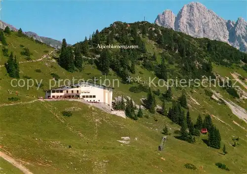AK / Ansichtskarte Reutte_Tirol Reuttener Bergbahn Restaurant Hahnenklamm mit Gehrenspitze  Reutte Tirol