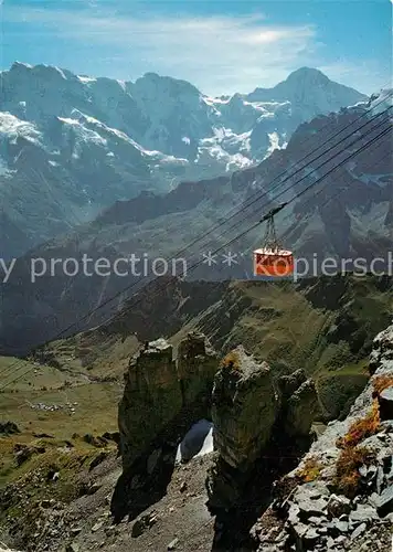 AK / Ansichtskarte Seilbahn Schilthorn Muerren Birg Mittaghorn Grosshorn Breithorn  Seilbahn