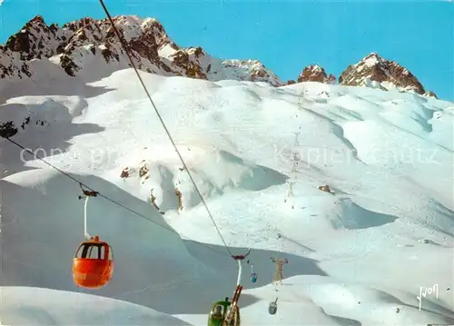 AK / Ansichtskarte Seilbahn Telecabines de l Index Super Chamonix  Seilbahn