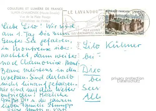 AK / Ansichtskarte Seilbahn Telecabines de l Index Super Chamonix  Seilbahn