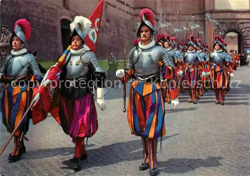 AK / Ansichtskarte Schweizer_Garde Parade Citta del Vaticano  