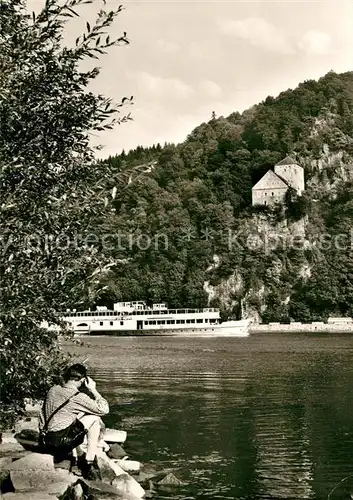 AK / Ansichtskarte Motorschiffe Schloss Kraemplstein Donau  
