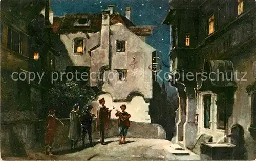 AK / Ansichtskarte Spitzweg_Carl Serenade  