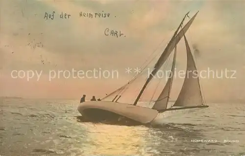 AK / Ansichtskarte Segelboote  