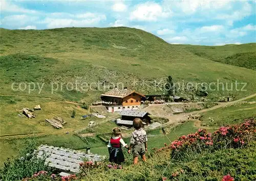 AK / Ansichtskarte Seiseralm_Chiemgau Arnika Huette mit Puflatsch Seiseralm Chiemgau