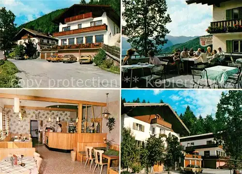 AK / Ansichtskarte Brandenberg_Tirol Cafe Rofanblick Terrasse Gaststube Brandenberg Tirol