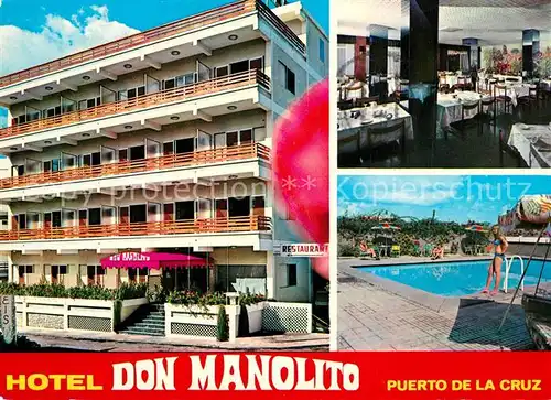 AK / Ansichtskarte Puerto_de_la_Cruz Hotel Don Manolito Puerto_de_la_Cruz
