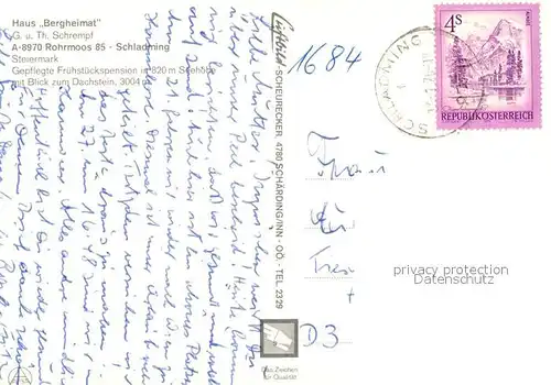 AK / Ansichtskarte Rohrmoos_Schladming Haus Bergheimat Rohrmoos_Schladming