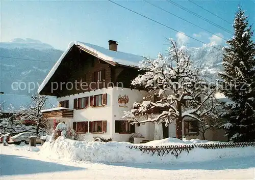 AK / Ansichtskarte Schruns_Vorarlberg Gaestehaus Bawart Schruns Vorarlberg