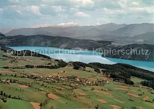 AK / Ansichtskarte Obermillstatt_Kaernten am Millstaetter See Fliegeraufnahme Obermillstatt_Kaernten