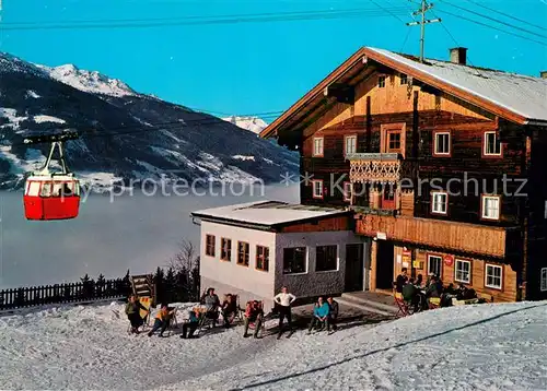 AK / Ansichtskarte Zell_Ziller_Tirol Grindl Alm Gasthof Enzian Sepp Gondelbahn Zell_Ziller_Tirol