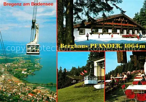 AK / Ansichtskarte Bregenz_Bodensee Berghaus Pfaender Pfaenderbahn  Bregenz Bodensee