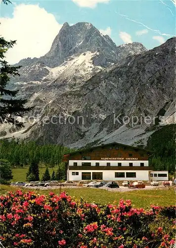 AK / Ansichtskarte Gramaialm Alpengasthof Gramai mit Lamsenspitze  Gramaialm