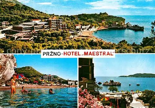 AK / Ansichtskarte Przno Hotel Maestral Strand 