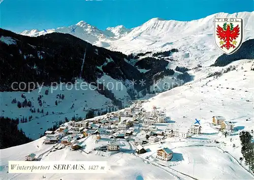 AK / Ansichtskarte Serfaus_Tirol Fliegeraufnahme Seilbahn zum Koelner Haus Serfaus Tirol