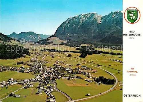AK / Ansichtskarte Bad_Mitterndorf Fliegeraufnahme mit Grimming Bad_Mitterndorf