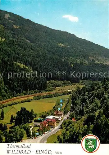 AK / Ansichtskarte Wildbad_Einoed Fliegeraufnahme Thermalbad Wildbad_Einoed
