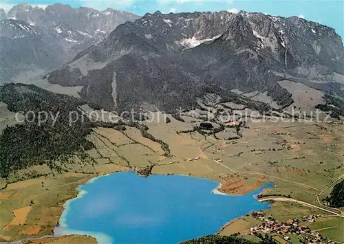 AK / Ansichtskarte Walchsee_Tirol Fliegeraufnahme gegen Wilden  und Zahmen Kaiser Walchsee Tirol