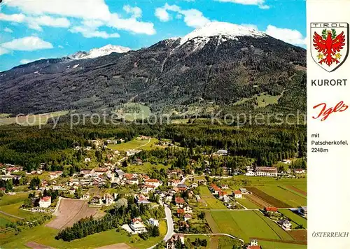 AK / Ansichtskarte Igls_Tirol Fliegeraufnahme mit Patscherkofel Igls_Tirol