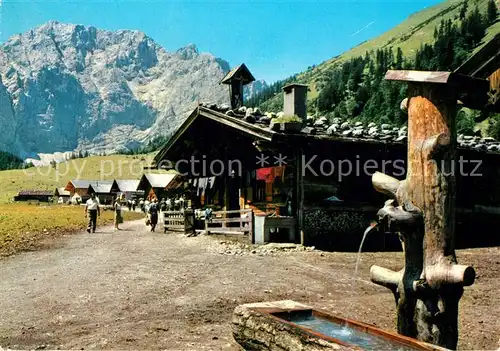 AK / Ansichtskarte Engalm mit grossen Ahornboden Grubenkarspitze Engalm