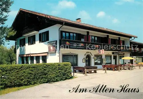 AK / Ansichtskarte Gruenenbach_Allgaeu Gasthof Pension Am Alten Haus Gruenenbach Allgaeu