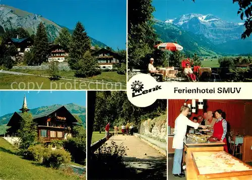 AK / Ansichtskarte Lenk_Simmental Ferienhotel SMUV Chalets Landschaftspanorama Alpen Lenk Simmental