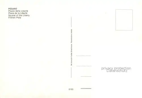 AK / Ansichtskarte Pesaro Piazza della Liberta Freiheitsplatz Pesaro