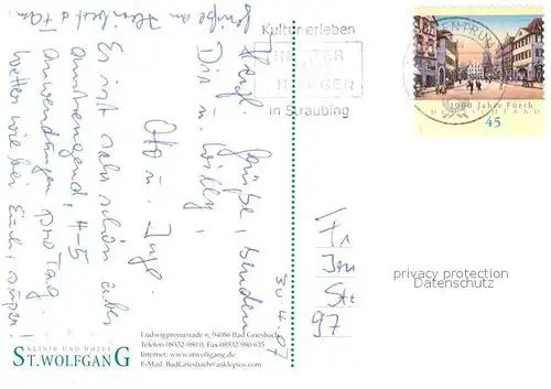 AK / Ansichtskarte Bad_Griesbach_Rottal Klinik und Hotel St Wolfgang Bad_Griesbach_Rottal