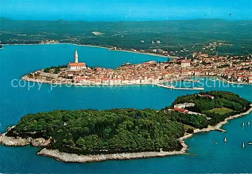 AK / Ansichtskarte Rovinj_Rovigno_Istrien Fliegeraufnahme 