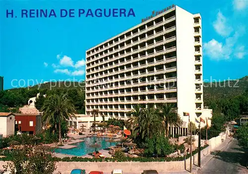 AK / Ansichtskarte Paguera_Mallorca_Islas_Baleares Hotel Reina de Paguera Piscina Paguera_Mallorca