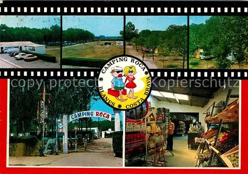 AK / Ansichtskarte Blanes Camping Roca Markt Blanes