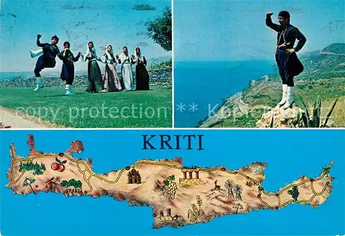 AK / Ansichtskarte Kriti Griechische Insel Trachten Kriti