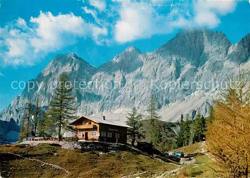 AK / Ansichtskarte Thuerlwandhuette Berghuette Dachsteinsuedwaende Thuerlwandhuette