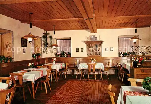 AK / Ansichtskarte Wald_Pinzgau Hotel Gasthof Strasser Gaststube Wald Pinzgau