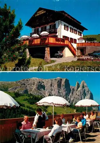 AK / Ansichtskarte Alpe_di_Siusi Sonnenschein Hotels Hotel Urthaler Sonnenterrasse Dolomiten Alpe_di_Siusi