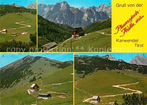 AK / Ansichtskarte Pertisau_Achensee Plumsjochhuette Landschaftspanorama Karwendelgebirge Pertisau Achensee